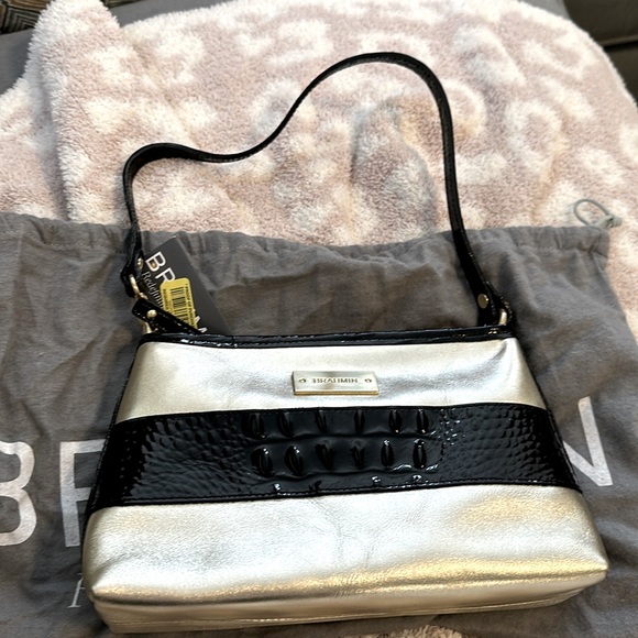 Brahmin Anytime mini in Gold Holiday Vineyard. Genuine...